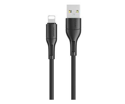 Kabel USAMS Kabel U68 lightning 2A Fast Charge 1m czarny (US-SJ500)